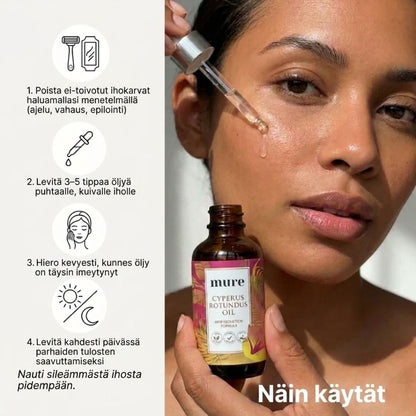 Mure Cyperus — Karvankasvua hidastava öljy